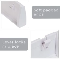 2-Pack Adjustable Drawer Dividers - White(2 Pack Adjustable Drawer Dividers White) 9 2-Pack Adjustable Drawer Dividers - White(2 Pack Adjustable Drawer Dividers White) -Smart Design Store 2 pack adjustable drawer dividers white smart design kitchen 8004092 incrementing number 876281
