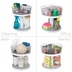 2-Tier Lazy Susan Adjustable Turntable(2 Tier Lazy Susan Adjustable Turntable) 10 2-Tier Lazy Susan Adjustable Turntable(2 Tier Lazy Susan Adjustable Turntable) -Smart Design Store 2 tier lazy susan adjustable turntable smart design kitchen 8002672 incrementing number 988772