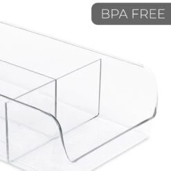 3-Compartment Clear Bin Organizer - Clear(3 Compartment Bin Organizer) 12 3-Compartment Clear Bin Organizer - Clear(3 Compartment Bin Organizer) -Smart Design Store 3 compartment clear bin organizer clear smart design kitchen 8003561 incrementing number 456541