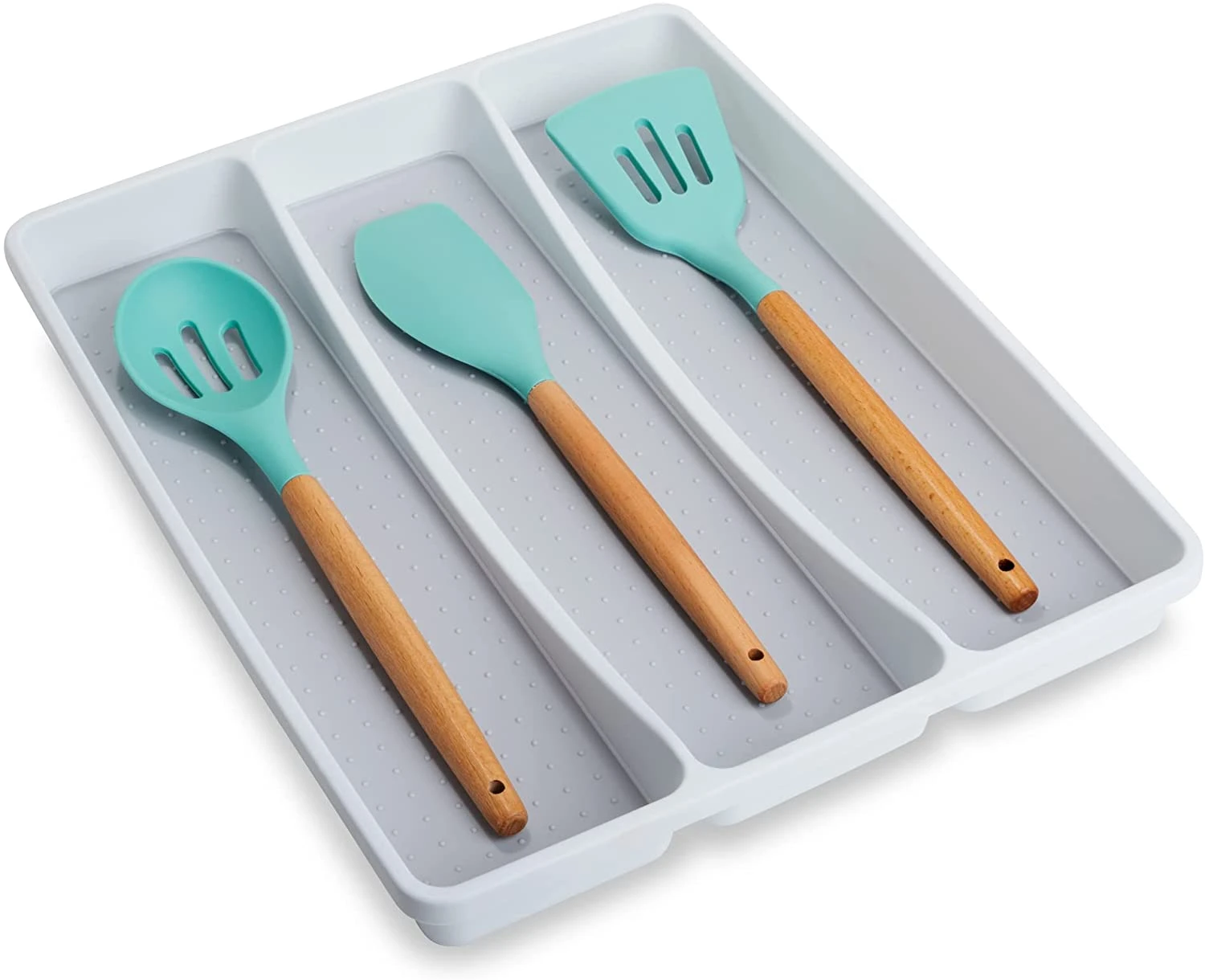 3-Compartment Plastic Drawer Organizer(Drawer Organizer 3 Compartment) 1 3-Compartment Plastic Drawer Organizer(Drawer Organizer 3 Compartment)