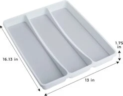 3-Compartment Plastic Drawer Organizer(Drawer Organizer 3 Compartment) 9 3-Compartment Plastic Drawer Organizer(Drawer Organizer 3 Compartment) -Smart Design Store 3 compartment plastic drawer organizer smart design kitchen 8003481 incrementing number 760154