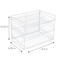 3-Tier Can Rack Organizer - White(3 Tier Can Rack Organizer Adjustable Steel Metal Wire Pantry) 14 3-Tier Can Rack Organizer - White(3 Tier Can Rack Organizer Adjustable Steel Metal Wire Pantry) -Smart Design Store 3 tier can rack organizer white smart design kitchen 8407112 438120