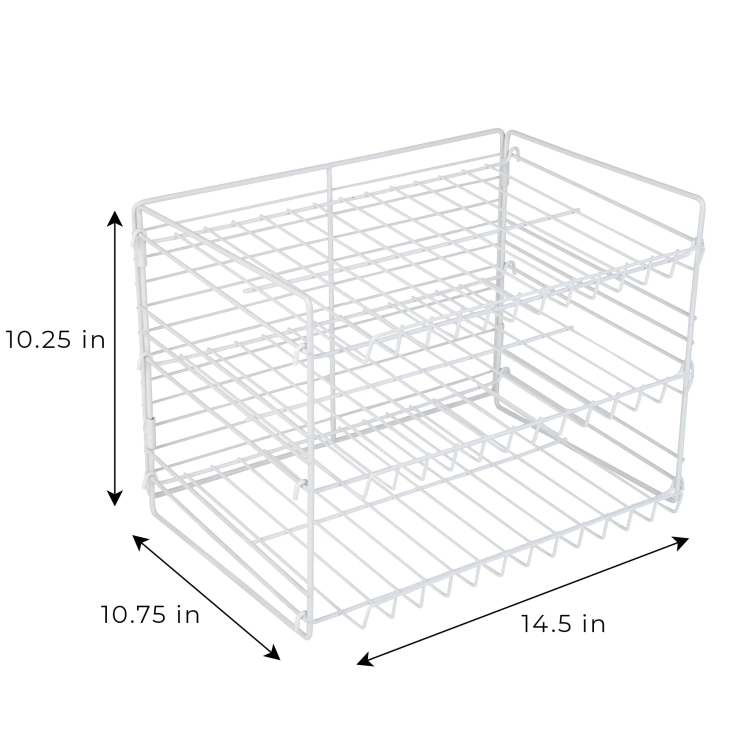 3-Tier Can Rack Organizer - White(3 Tier Can Rack Organizer Adjustable Steel Metal Wire Pantry) 3 3-Tier Can Rack Organizer - White(3 Tier Can Rack Organizer Adjustable Steel Metal Wire Pantry) - Image 3