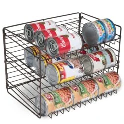 3-Tier Can Rack Organizer - White(3 Tier Can Rack Organizer Adjustable Steel Metal Wire Pantry) 18 3-Tier Can Rack Organizer - White(3 Tier Can Rack Organizer Adjustable Steel Metal Wire Pantry) -Smart Design Store 3 tier can rack organizer white smart design kitchen 8407182 183304
