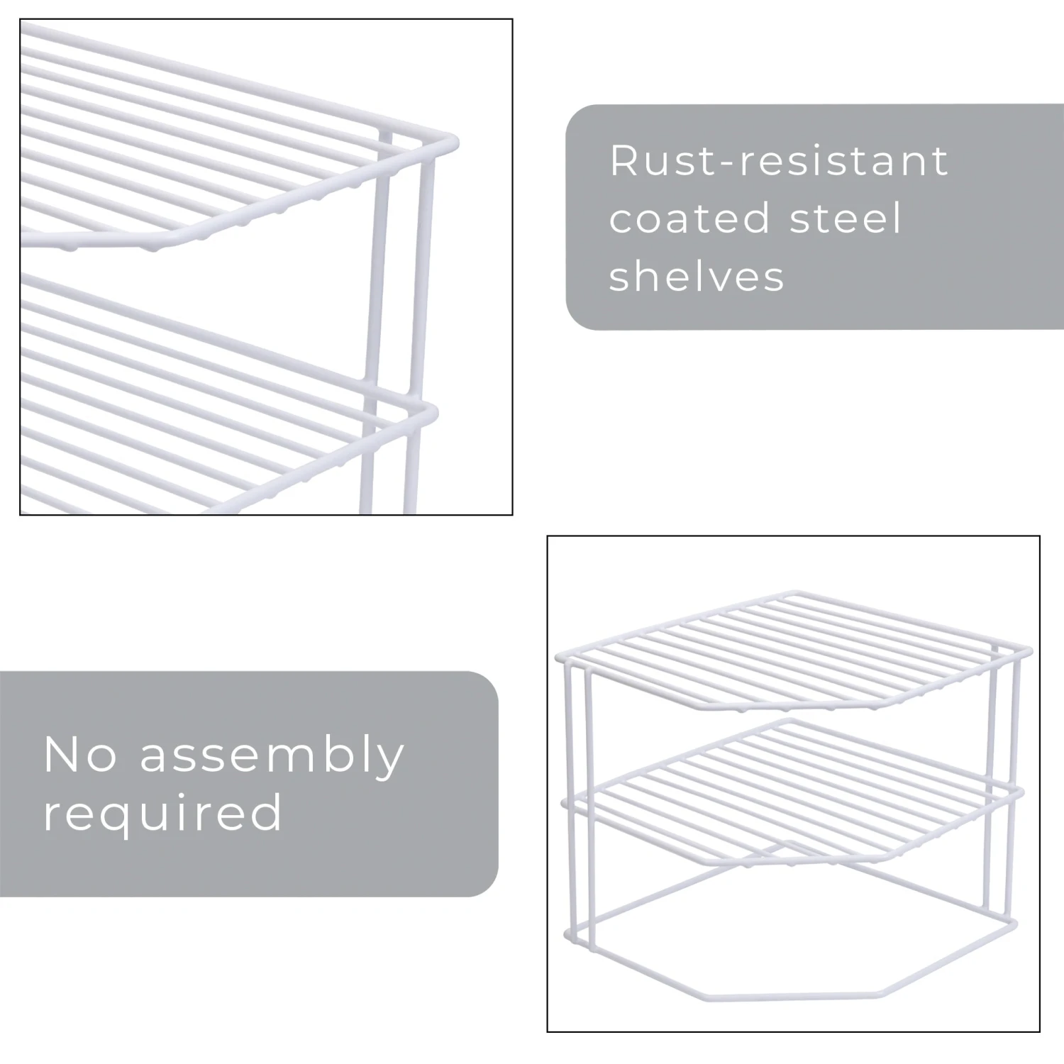 3-Tier Kitchen Corner Shelf Rack(3 Tier Corner Shelf Rack) 4 3-Tier Kitchen Corner Shelf Rack(3 Tier Corner Shelf Rack) - Image 4