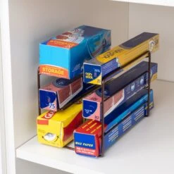 3-Tier Kitchen Foil Wrap Holder Organizer - Bronze(3 Tier Kitchen Wrap Organizer) 9 3-Tier Kitchen Foil Wrap Holder Organizer - Bronze(3 Tier Kitchen Wrap Organizer) -Smart Design Store 3 tier kitchen foil wrap holder organizer bronze smart design kitchen 8405188 incrementing number 460644