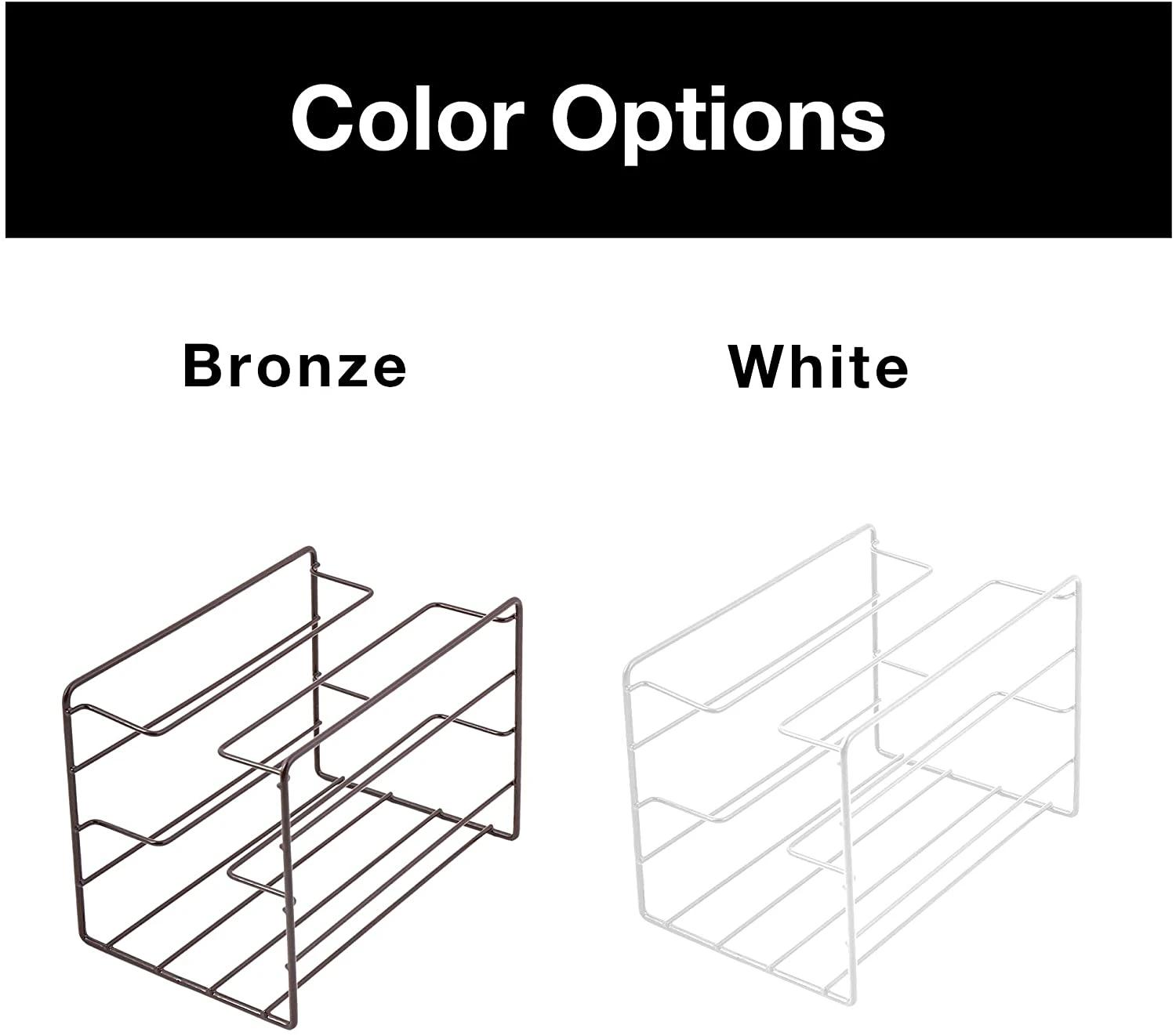 3-Tier Kitchen Foil Wrap Holder Organizer - White(3 Tier Kitchen Foil Wrap Holder Organizer Steel Metal Wire Rust Resistant Finish White) 6 3-Tier Kitchen Foil Wrap Holder Organizer - White(3 Tier Kitchen Foil Wrap Holder Organizer Steel Metal Wire Rust Resistant Finish White) - Image 6