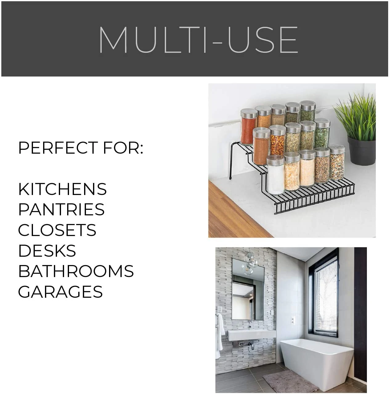 3-Tier Metal Wire Spice Rack(3 Tier Spice Rack Metal) 16 3-Tier Metal Wire Spice Rack(3 Tier Spice Rack Metal) - Image 16