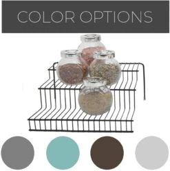 3-Tier Metal Wire Spice Rack(3 Tier Spice Rack Metal) 36 3-Tier Metal Wire Spice Rack(3 Tier Spice Rack Metal) -Smart Design Store 3 tier metal wire spice rack smart design kitchen 8236258 incrementing number 214546