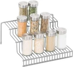 3-Tier Metal Wire Spice Rack(3 Tier Spice Rack Metal) 38 3-Tier Metal Wire Spice Rack(3 Tier Spice Rack Metal) -Smart Design Store 3 tier metal wire spice rack smart design kitchen 8236258 incrementing number 241026