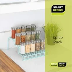 3-Tier Metal Wire Spice Rack(3 Tier Spice Rack Metal) 28 3-Tier Metal Wire Spice Rack(3 Tier Spice Rack Metal) -Smart Design Store 3 tier metal wire spice rack smart design kitchen 8236258 incrementing number 806791