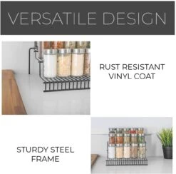 3-Tier Metal Wire Spice Rack(3 Tier Spice Rack Metal) 34 3-Tier Metal Wire Spice Rack(3 Tier Spice Rack Metal) -Smart Design Store 3 tier metal wire spice rack smart design kitchen 8236258 incrementing number 841339