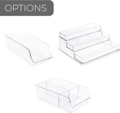 3-Tier Plastic Spice Rack - Clear(3 Tier Spice Rack Pet) -Smart Design Store 3 tier plastic spice rack clear smart design kitchen 8003401 incrementing number 523418