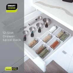 3-Tier Plastic Spice Rack Drawer(Spice Rack Drawer) 30 3-Tier Plastic Spice Rack Drawer(Spice Rack Drawer) -Smart Design Store 3 tier plastic spice rack drawer smart design kitchen 8003541as2 incrementing number 471866