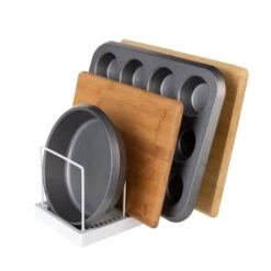 4-Tier Bakeware & Kitchen Wrap Organizer(4 Tier Bakeware Wrap Holder Organizer)