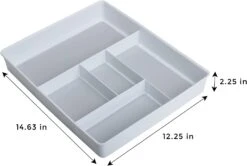5-Compartment Plastic Drawer Organizer(Drawer Organizer 5 Compartment Plastic 2) 23 5-Compartment Plastic Drawer Organizer(Drawer Organizer 5 Compartment Plastic 2) -Smart Design Store 5 compartment plastic drawer organizer smart design kitchen 8003531as2 incrementing number 737694