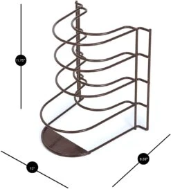 5-Tier Pan Organizer(Pan Organizer) 28 5-Tier Pan Organizer(Pan Organizer) -Smart Design Store 5 tier pan organizer smart design kitchen 8260118 incrementing number 461974