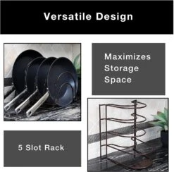 5-Tier Pan Organizer(Pan Organizer) 29 5-Tier Pan Organizer(Pan Organizer) -Smart Design Store 5 tier pan organizer smart design kitchen 8260118 incrementing number 628937