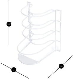 5-Tier Pan Organizer(Pan Organizer) 22 5-Tier Pan Organizer(Pan Organizer) -Smart Design Store 5 tier pan organizer smart design kitchen 8260188 incrementing number 644750