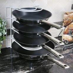 5-Tier Pan Organizer(Pan Organizer) 23 5-Tier Pan Organizer(Pan Organizer) -Smart Design Store 5 tier pan organizer smart design kitchen 8260188 incrementing number 668573