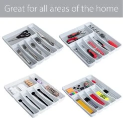 6-Compartment Plastic Drawer Organizer(Drawer Organizer 6 Compartment) 11 6-Compartment Plastic Drawer Organizer(Drawer Organizer 6 Compartment) -Smart Design Store 6 compartment plastic drawer organizer smart design kitchen 8003501 incrementing number 630893