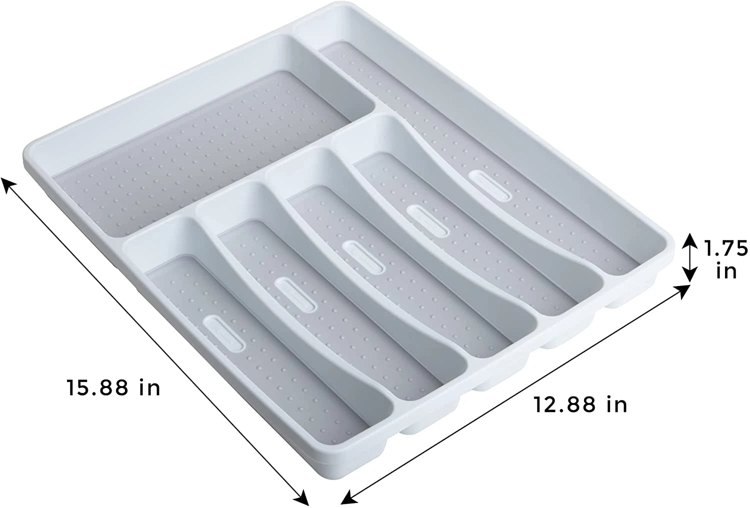 6-Compartment Plastic Drawer Organizer(Drawer Organizer 6 Compartment) 3 6-Compartment Plastic Drawer Organizer(Drawer Organizer 6 Compartment) - Image 3
