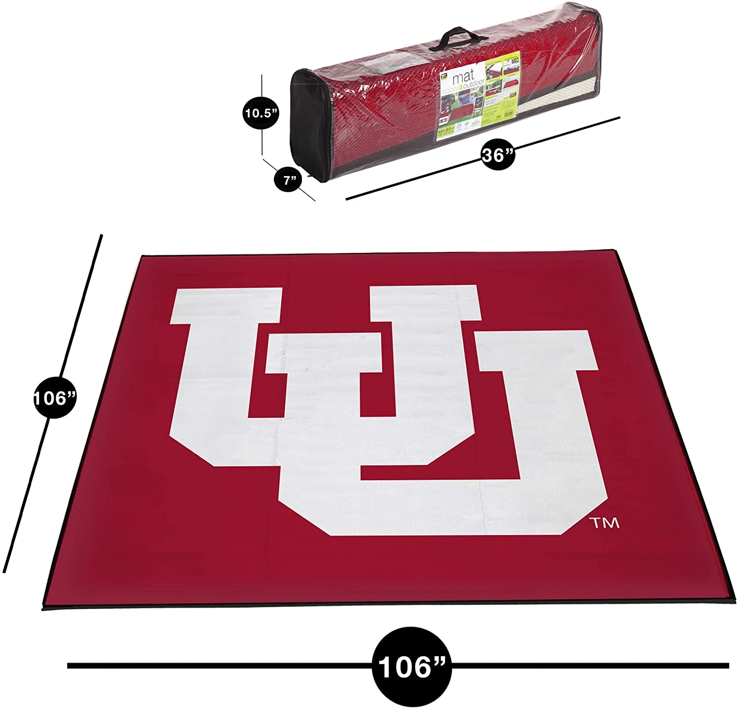 Collegiate Tailgate Picnic Mat(Tailgate Mat 9x9) 12 Collegiate Tailgate Picnic Mat(Tailgate Mat 9x9) - Image 12