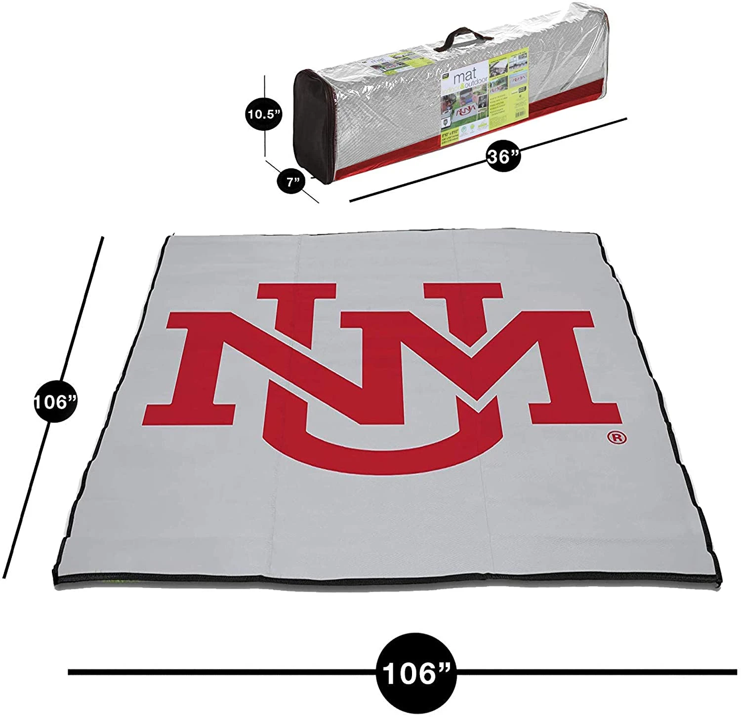 Collegiate Tailgate Picnic Mat(Tailgate Mat 9x9) 4 Collegiate Tailgate Picnic Mat(Tailgate Mat 9x9) - Image 4