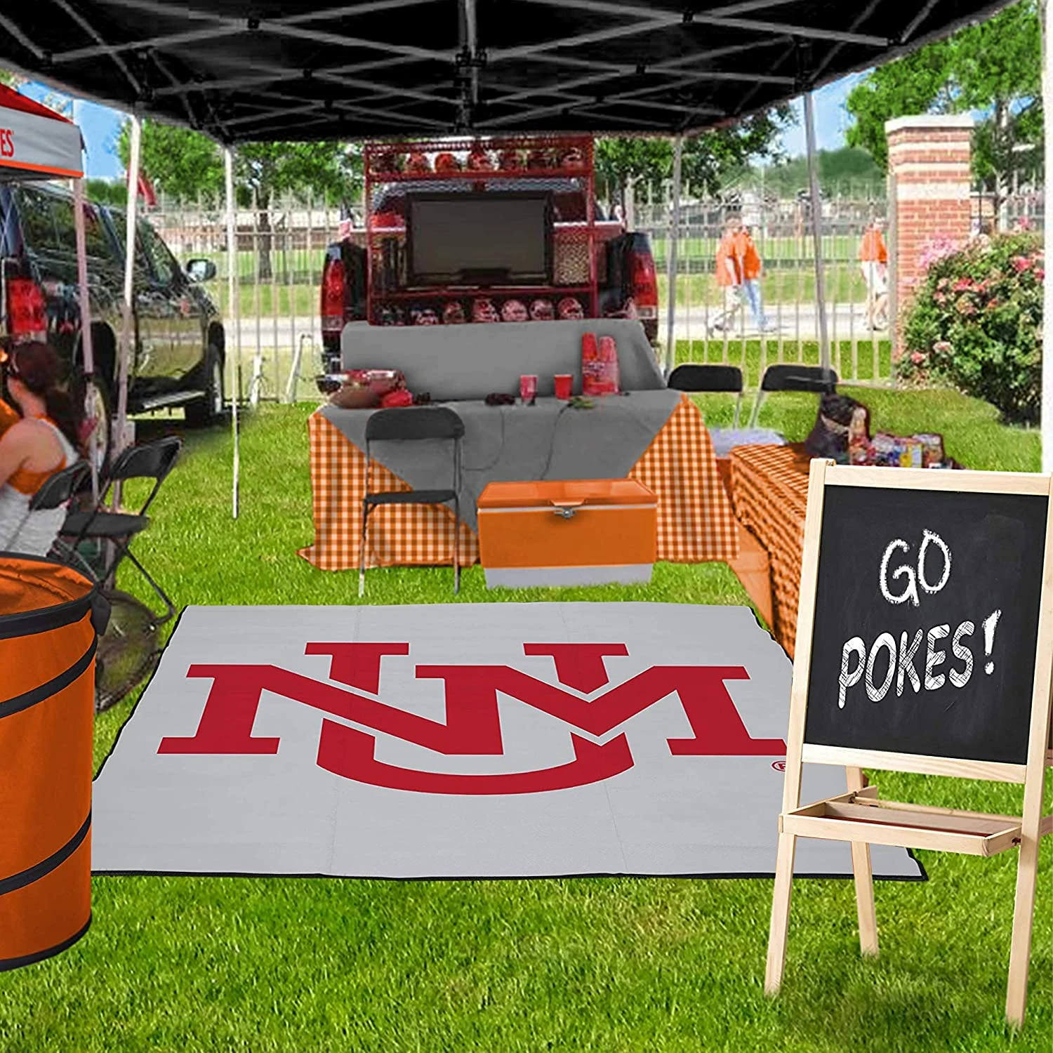 Collegiate Tailgate Picnic Mat(Tailgate Mat 9x9) 3 Collegiate Tailgate Picnic Mat(Tailgate Mat 9x9) - Image 3