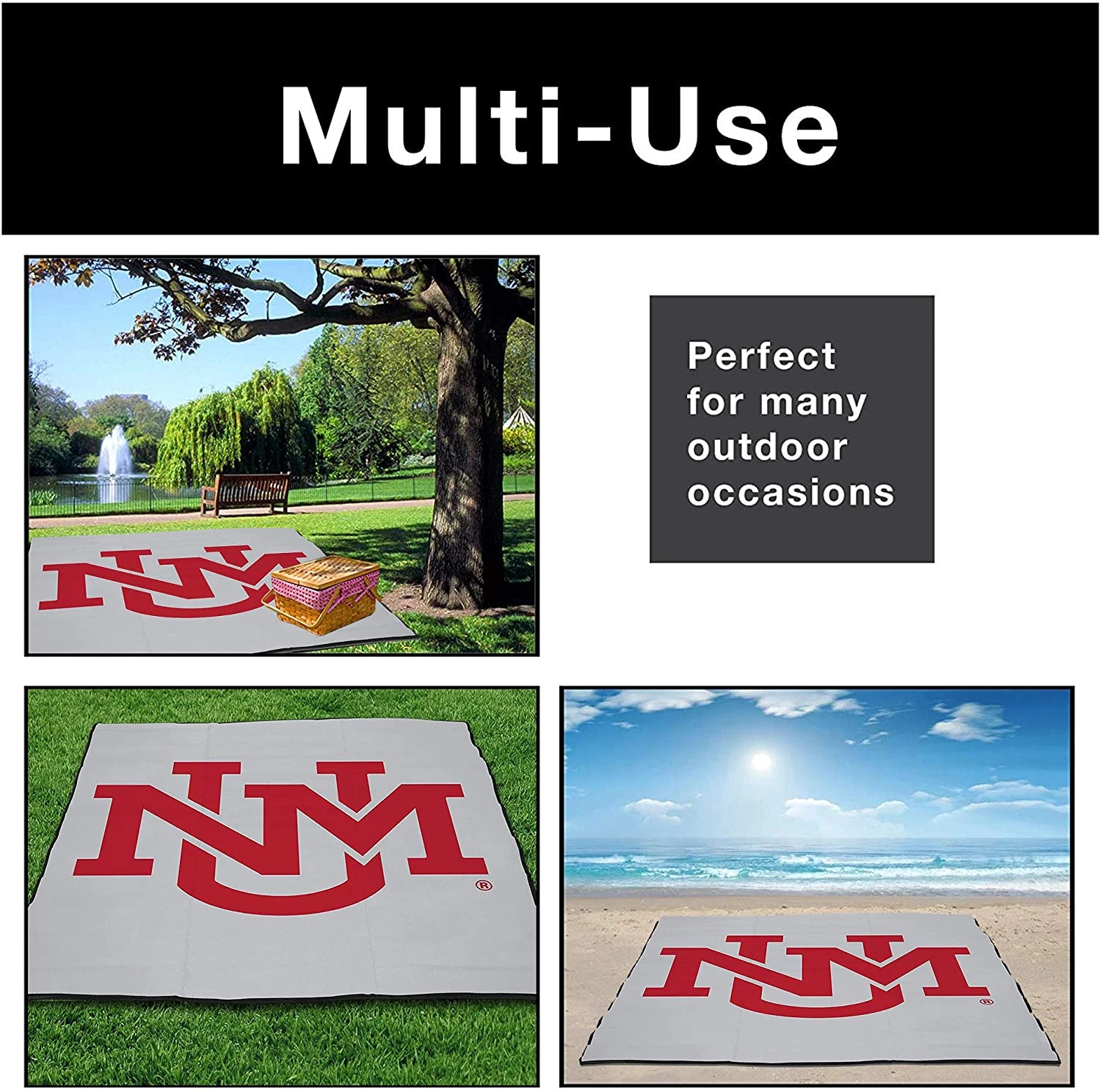 Collegiate Tailgate Picnic Mat(Tailgate Mat 9x9) 6 Collegiate Tailgate Picnic Mat(Tailgate Mat 9x9) - Image 6