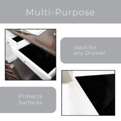 Adhesive Shelf Liner - 18 Inch X 20 Feet - Drawer Cabinet Paper - Black(Shelf Liner With Solid Adhesive) 12 Adhesive Shelf Liner - 18 Inch X 20 Feet - Drawer Cabinet Paper - Black(Shelf Liner With Solid Adhesive) -Smart Design Store adhesive shelf liner 18 inch x 20 feet drawer cabinet paper black smart design shelf liner 8607012 3096688