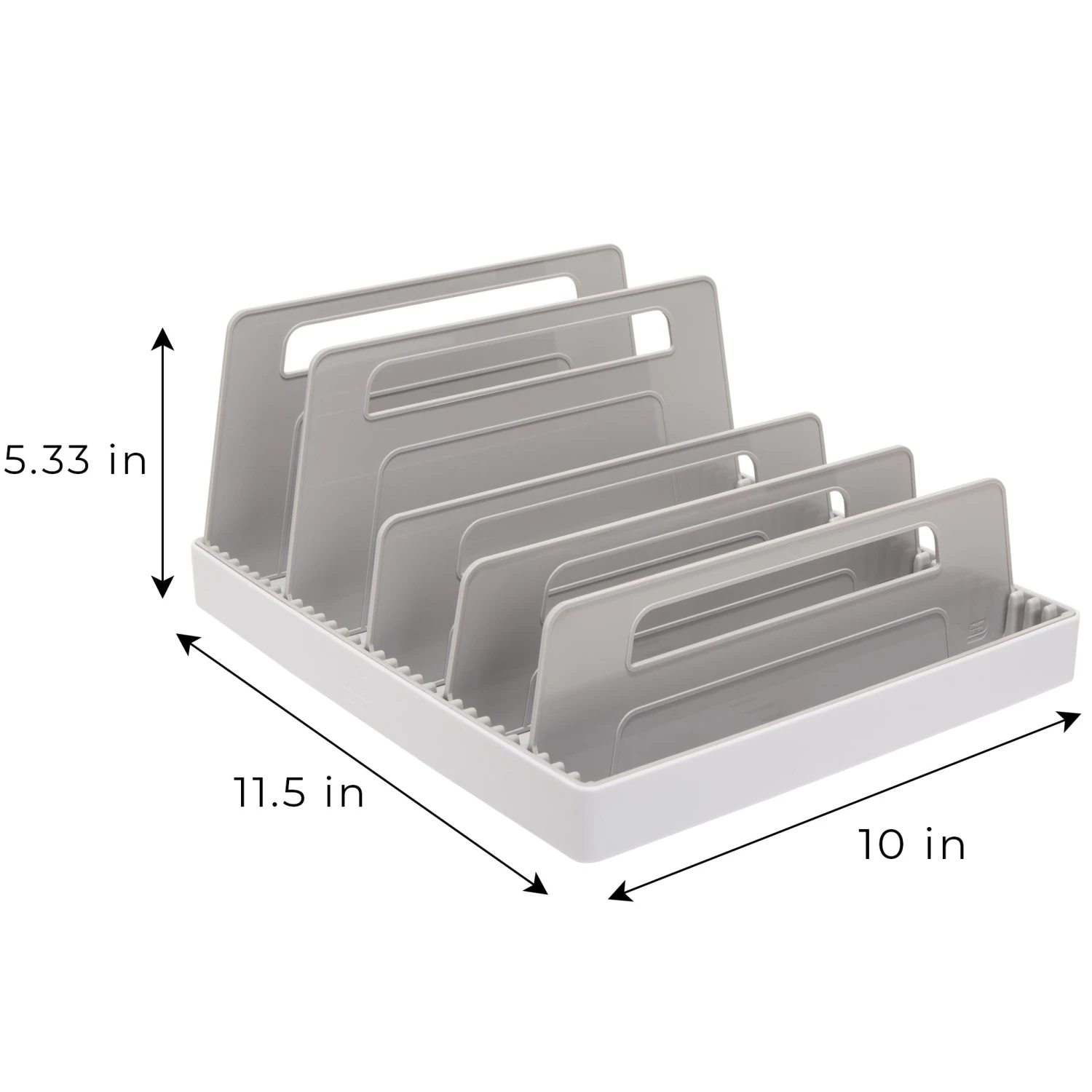 Adjustable Food Storage Lid Organizer(Tupperware Lid Organizer With 5 Compartment Dividers 1) 3 Adjustable Food Storage Lid Organizer(Tupperware Lid Organizer With 5 Compartment Dividers 1) - Image 3