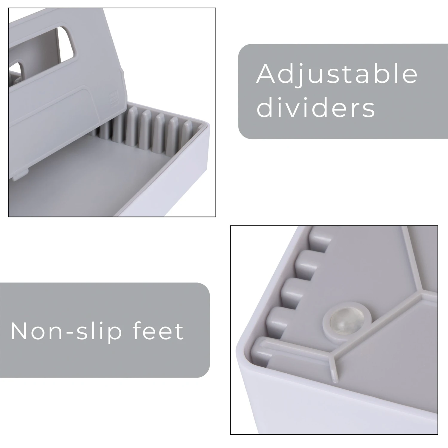 Adjustable Food Storage Lid Organizer(Tupperware Lid Organizer With 5 Compartment Dividers 1) 4 Adjustable Food Storage Lid Organizer(Tupperware Lid Organizer With 5 Compartment Dividers 1) - Image 4