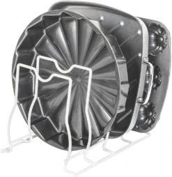 Bakeware And Lid Storage Rack With 4-Compartment Dividers(Storage Rack Bakeware And Lid) 22 Bakeware And Lid Storage Rack With 4-Compartment Dividers(Storage Rack Bakeware And Lid) -Smart Design Store bakeware and lid storage rack with 4 compartment dividers smart design kitchen 8261118 incrementing number 708363