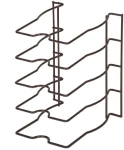 Bakeware And Lid Storage Rack With 4-Compartment Dividers(Storage Rack Bakeware And Lid) 28 Bakeware And Lid Storage Rack With 4-Compartment Dividers(Storage Rack Bakeware And Lid) -Smart Design Store bakeware and lid storage rack with 4 compartment dividers smart design kitchen 8261188 incrementing number 983574