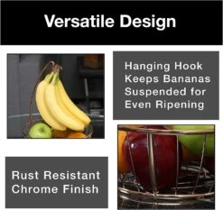 Banana And Fruit Basket Bowl Hanger Holder Stand(Fruit Basket Bowl) 14 Banana And Fruit Basket Bowl Hanger Holder Stand(Fruit Basket Bowl) -Smart Design Store banana and fruit basket bowl hanger holder stand smart design kitchen 8414308 incrementing number 823047