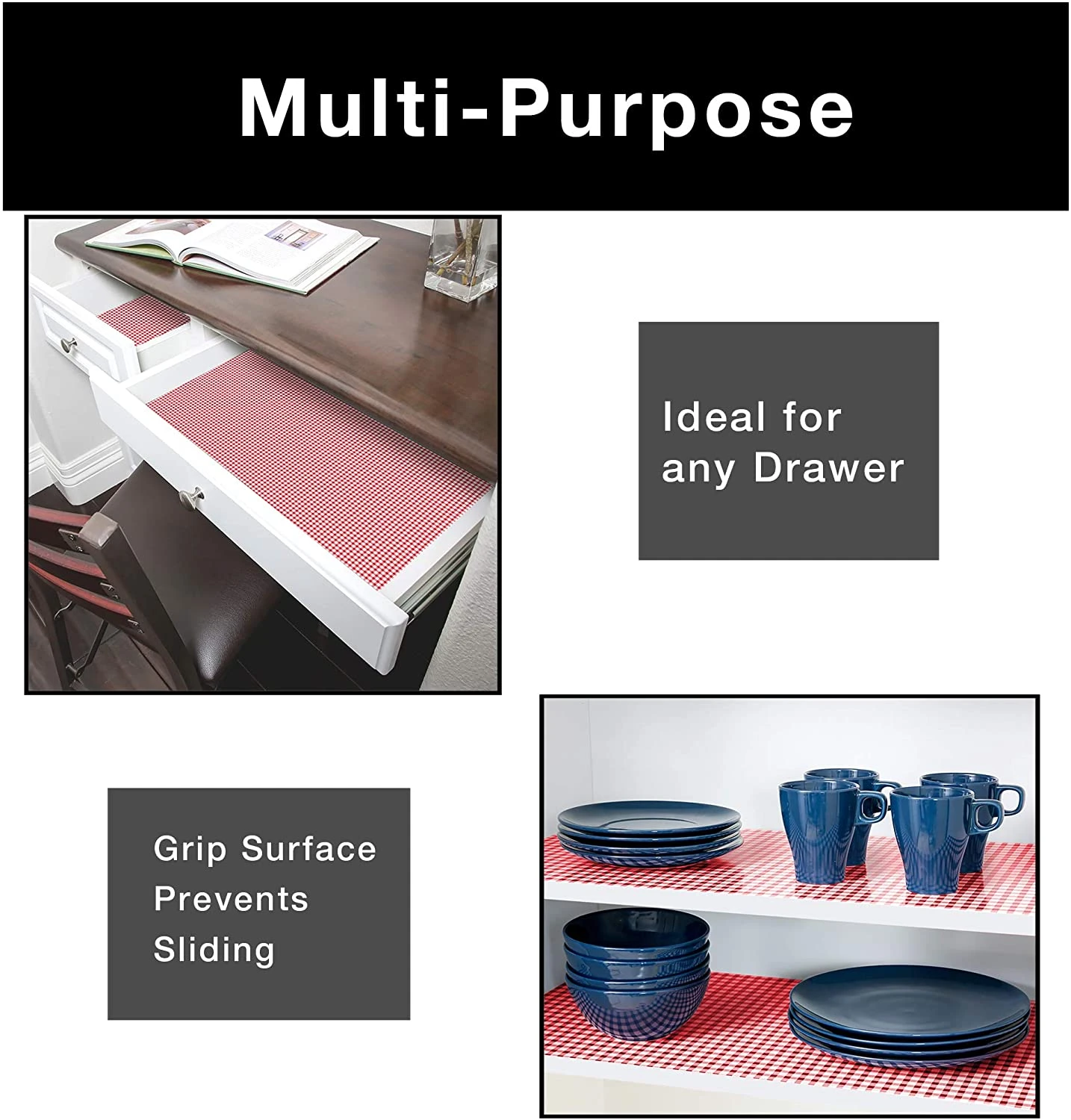 Bonded Grip Shelf Liner - 12 Inch X 60 Feet - Non-Adhesive(Shelf Liner Bonded Grip12x60) 3 Bonded Grip Shelf Liner - 12 Inch X 60 Feet - Non-Adhesive(Shelf Liner Bonded Grip12x60) - Image 3