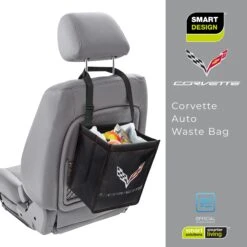 Chevrolet Over The Seat Vehicle Waste Bag With Adjustable Strap(Chevrolet Over The Seat Waste Bag) -Smart Design Store chevrolet over the seat vehicle waste bag with adjustable strap smart design auto 7001052at incrementing number 360702