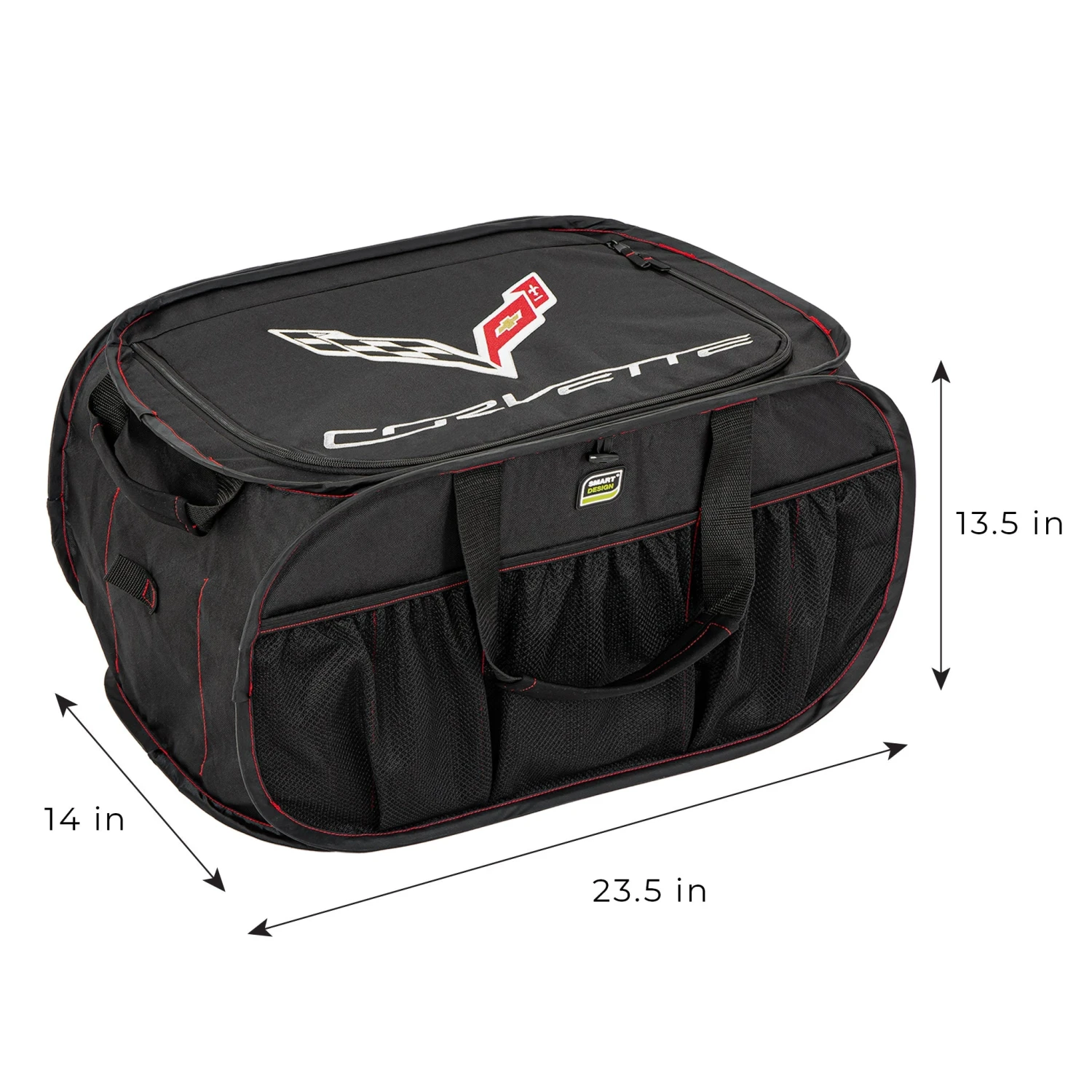 Chevrolet Pop Up Trunk Organizer With Easy Carry Handles, Side Pockets, And Zipper Top(Chevrolet Pop Up Trunk Organizer With Easy Carry Handles Side Pockets And Zipper Top) 4 Chevrolet Pop Up Trunk Organizer With Easy Carry Handles, Side Pockets, And Zipper Top(Chevrolet Pop Up Trunk Organizer With Easy Carry Handles Side Pockets And Zipper Top) - Image 4