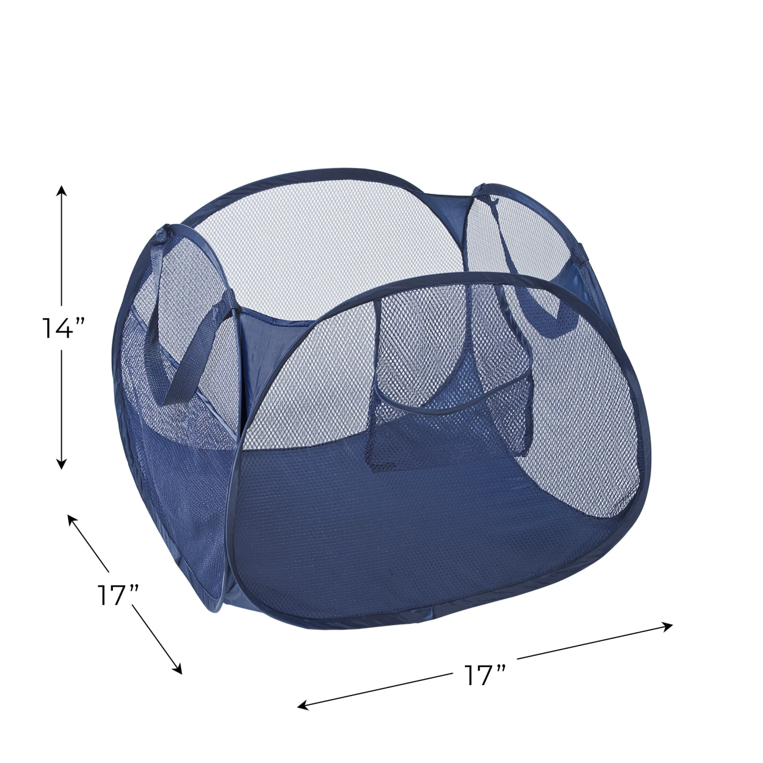 Deluxe Mesh Pop Up Square Laundry Basket Hamper With Side Pockets And Handles(Pop Up Laundry Hamper Square) 4 Deluxe Mesh Pop Up Square Laundry Basket Hamper With Side Pockets And Handles(Pop Up Laundry Hamper Square) - Image 4