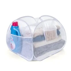 Deluxe Mesh Pop Up Square Laundry Basket Hamper With Side Pockets And Handles(Pop Up Laundry Hamper Square) 22 Deluxe Mesh Pop Up Square Laundry Basket Hamper With Side Pockets And Handles(Pop Up Laundry Hamper Square) -Smart Design Store deluxe mesh pop up square laundry basket hamper with side pockets and handles smart design laundry 3566074 3893780