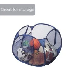 Deluxe Mesh Pop Up Square Laundry Basket Hamper With Side Pockets And Handles(Pop Up Laundry Hamper Square) 18 Deluxe Mesh Pop Up Square Laundry Basket Hamper With Side Pockets And Handles(Pop Up Laundry Hamper Square) -Smart Design Store deluxe mesh pop up square laundry basket hamper with side pockets and handles smart design laundry 3566074 4414966