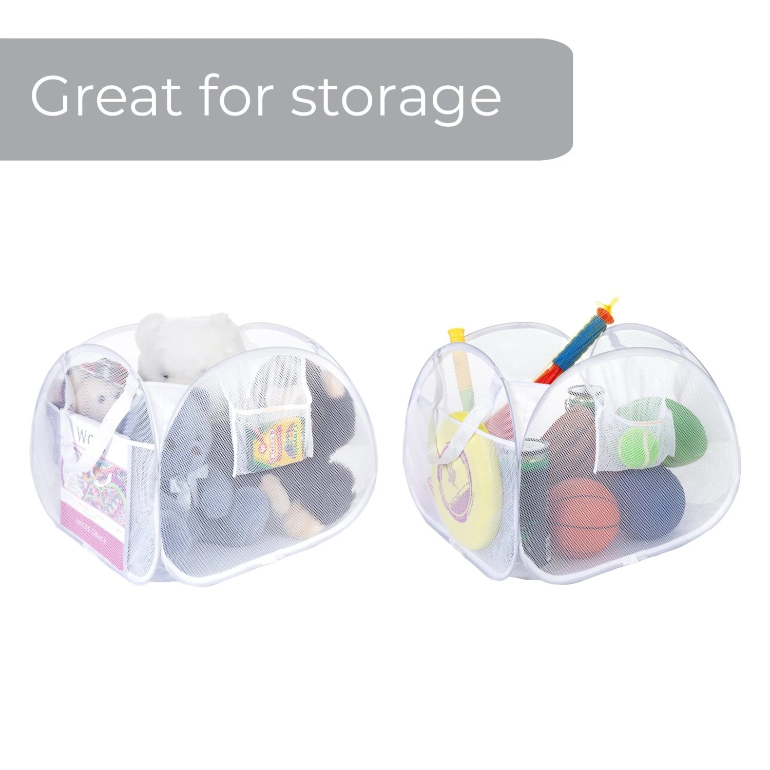 Deluxe Mesh Pop Up Square Laundry Basket Hamper With Side Pockets And Handles(Pop Up Laundry Hamper Square) 13 Deluxe Mesh Pop Up Square Laundry Basket Hamper With Side Pockets And Handles(Pop Up Laundry Hamper Square) - Image 13