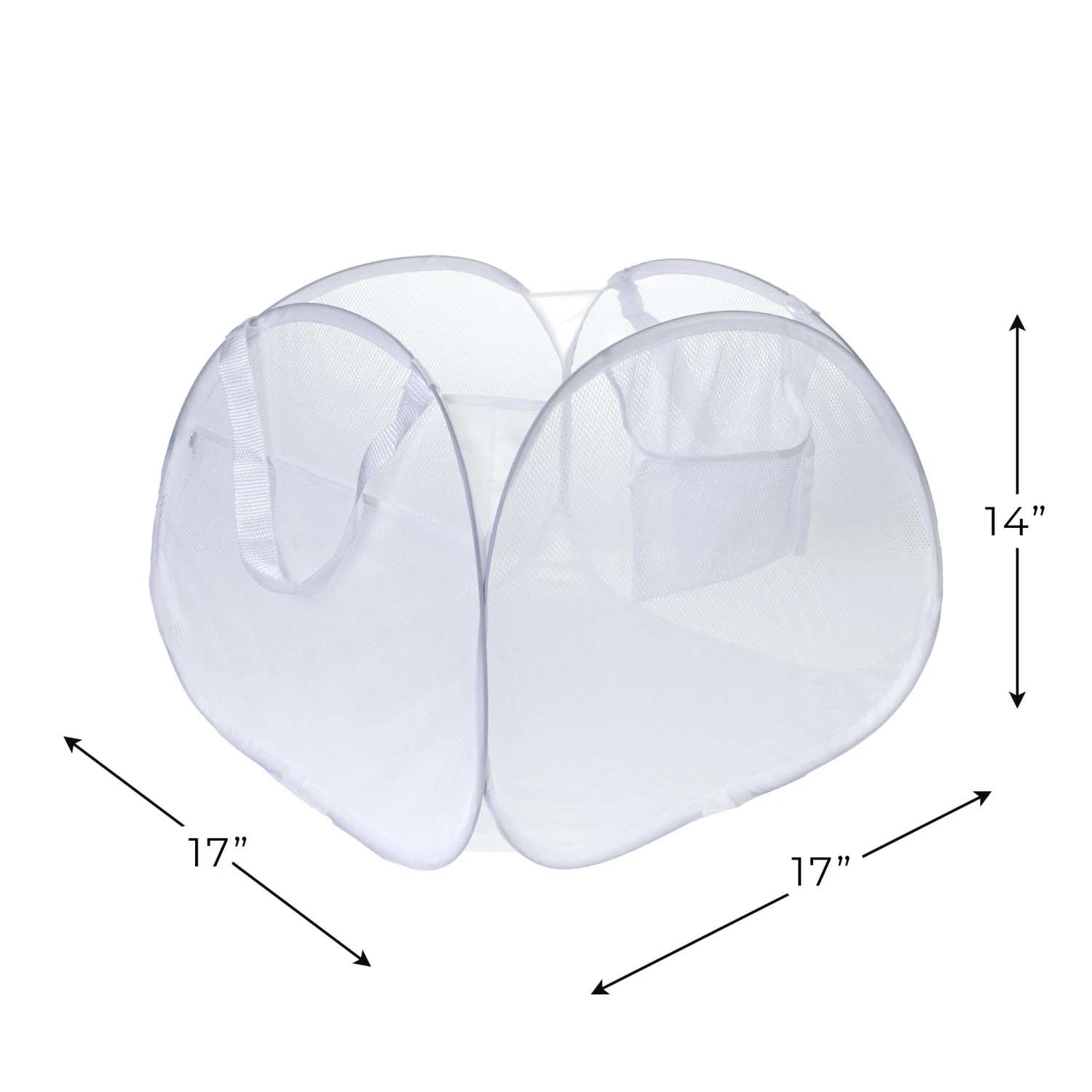 Deluxe Mesh Pop Up Square Laundry Basket Hamper With Side Pockets And Handles(Pop Up Laundry Hamper Square) 11 Deluxe Mesh Pop Up Square Laundry Basket Hamper With Side Pockets And Handles(Pop Up Laundry Hamper Square) - Image 11