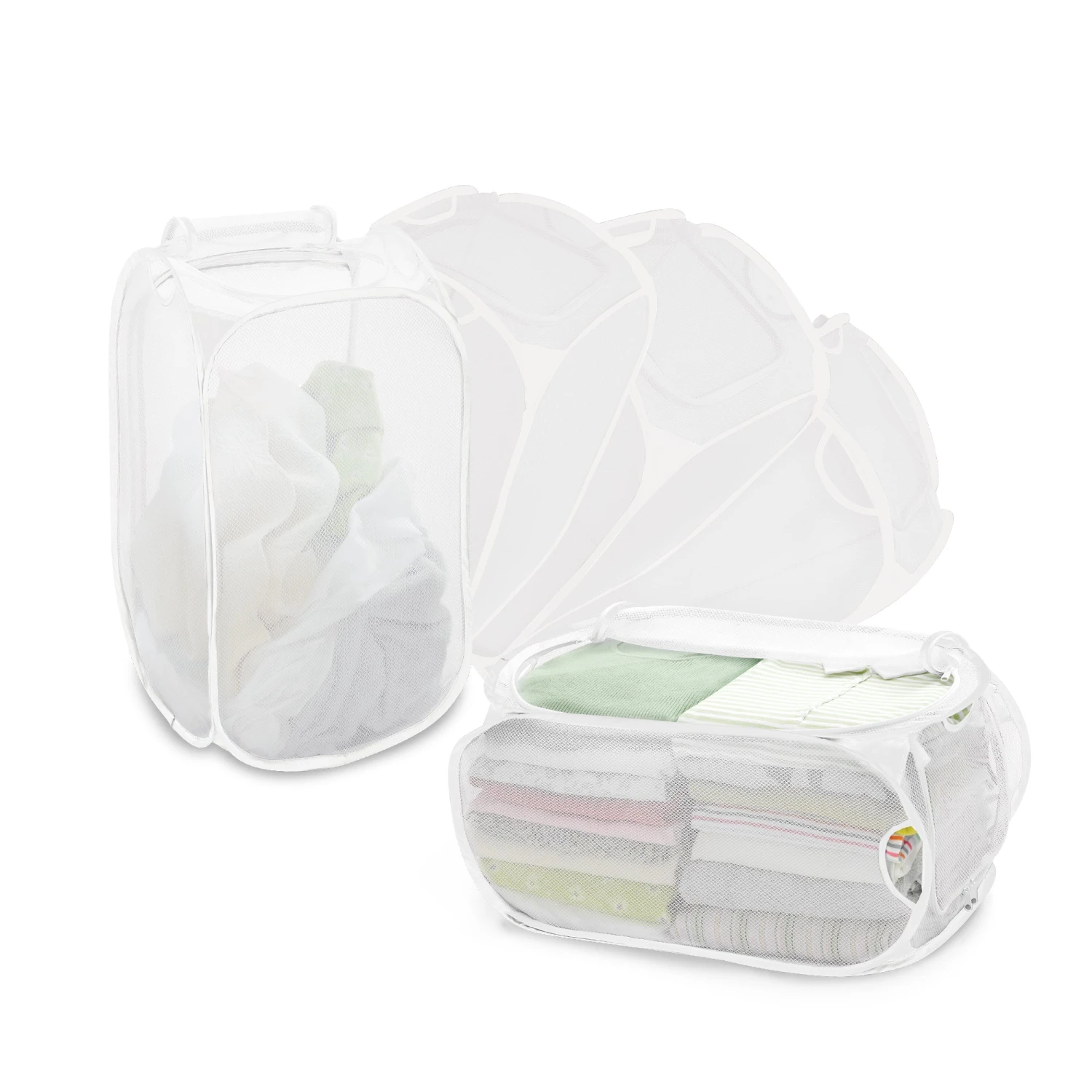 Deluxe Mesh Pop Up Square Laundry Hamper(Pop Up Hamper) 6 Deluxe Mesh Pop Up Square Laundry Hamper(Pop Up Hamper) - Image 6