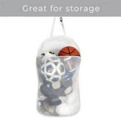 Deluxe Over-The-Door Mesh Pop Up Laundry Hamper With Hook And Adjustable Strap(Over Door Hamper) -Smart Design Store deluxe over the door mesh pop up laundry hamper with hook and adjustable strap smart design laundry 3519114as2 8069040