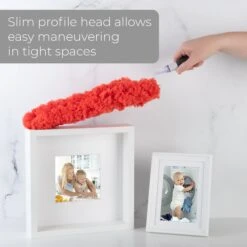 Flat Under Appliance Microfiber Hand Duster - 19 Inch(Duster Flat 19 Inch) -Smart Design Store flat under appliance microfiber hand duster 19 inch smart design cleaning 7001398 incrementing number 617886