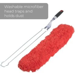 Flat Under Appliance Microfiber Hand Duster - 27.5 Inch(Duster Flat 27 5 Inch) -Smart Design Store flat under appliance microfiber hand duster 275 inch smart design 7001418 incrementing number 178156