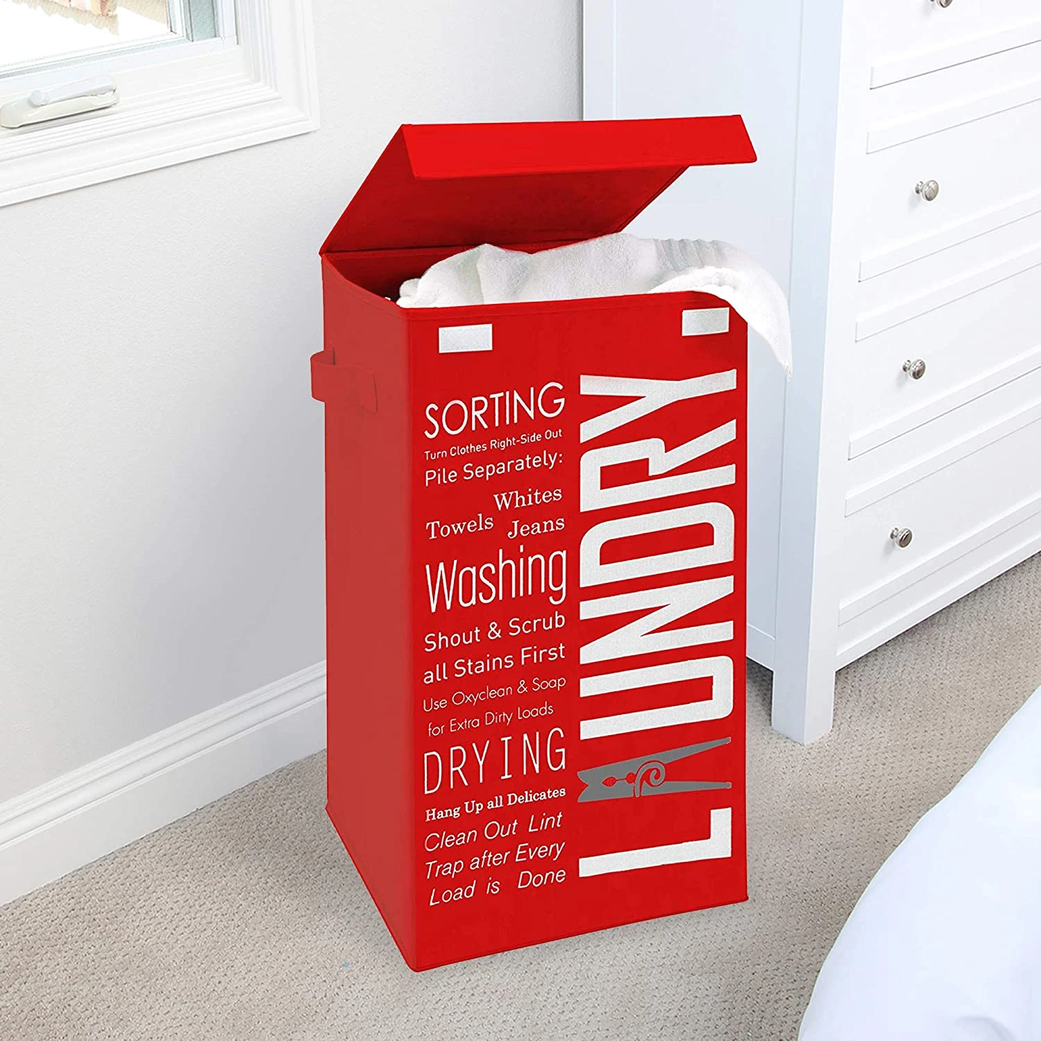 Foldable Laundry Hamper With Lid And Logo Design(Foldable Laundry Hamper) 9 Foldable Laundry Hamper With Lid And Logo Design(Foldable Laundry Hamper) - Image 9