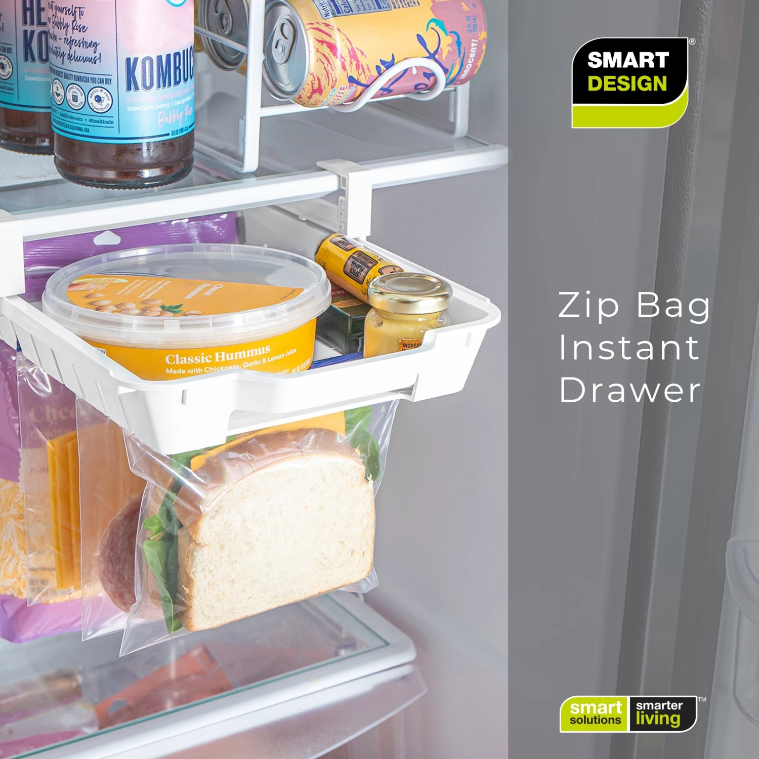 Hanging Zip Bag Pull-Out Refrigerator Drawer Organizer(Refrigerator Pull Out Bag Hanging Drawer Home Organizer) 6 Hanging Zip Bag Pull-Out Refrigerator Drawer Organizer(Refrigerator Pull Out Bag Hanging Drawer Home Organizer) - Image 6